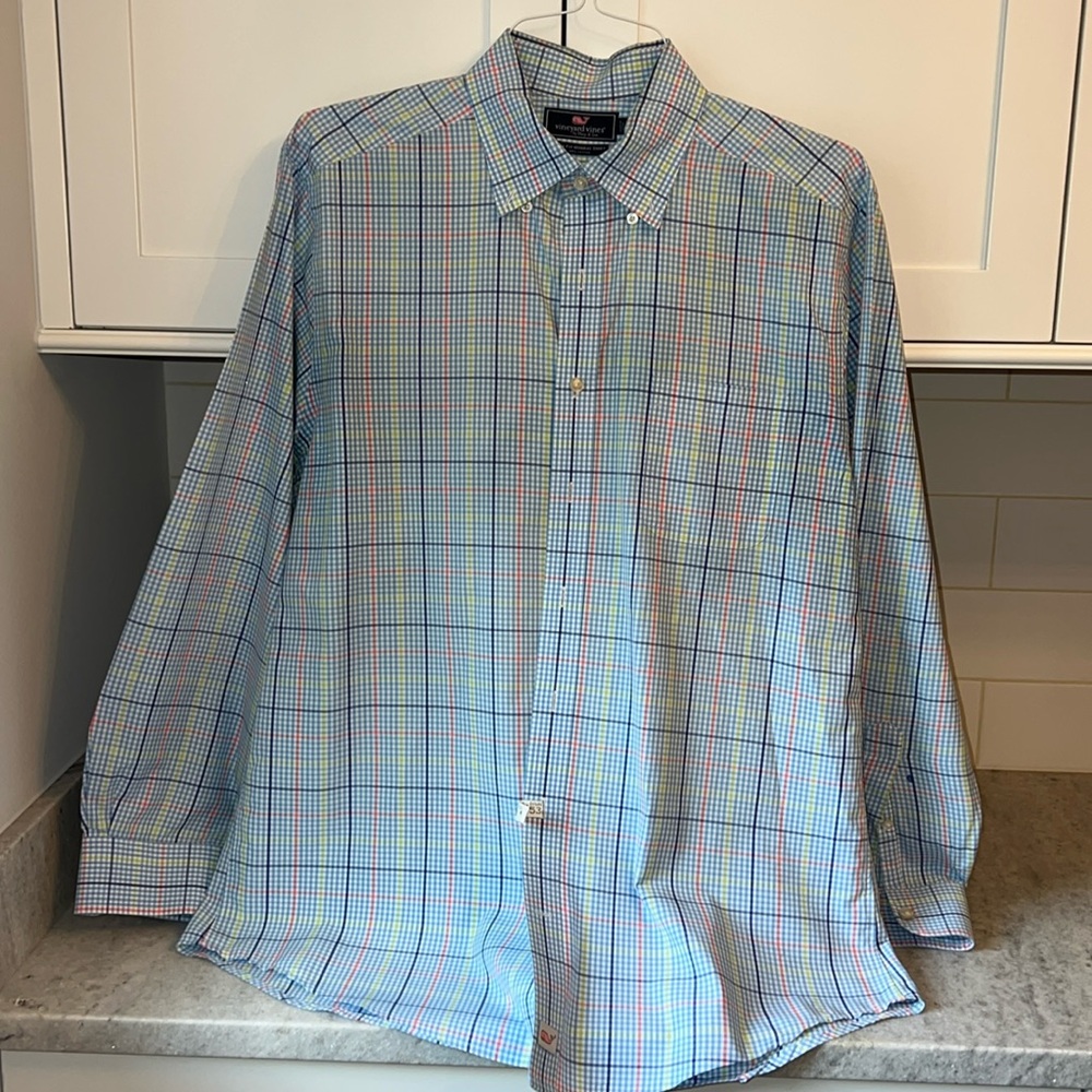 Men’s Vineyard Vines Slim Fit Murray shirt size L